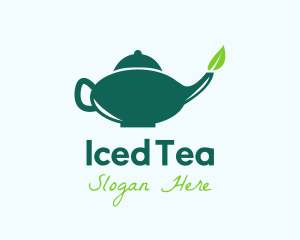 Organic Tea Pot  logo design