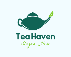 Herbal Tea - Organic Tea Pot logo design