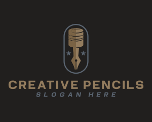 Piston Pen Engineering logo design