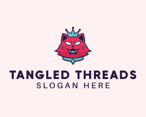 Angry Cat Crown logo design