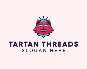 Angry Cat Crown logo design