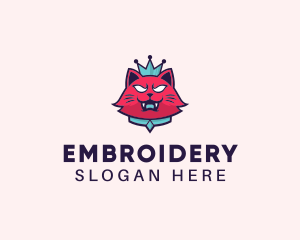 Angry Cat Crown logo design