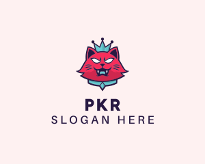 Angry Cat Crown logo design