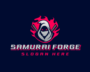 Ninja Samurai Hunter logo design