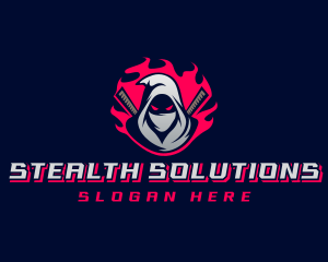Stealth - Ninja Samurai Hunter logo design