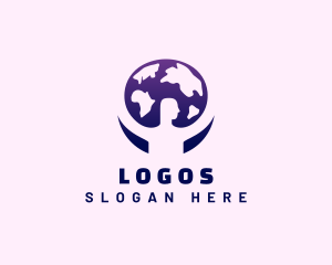 Planet - Earth Hug Community logo design