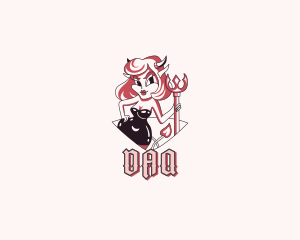 Avatar - Sexy Demon Woman logo design