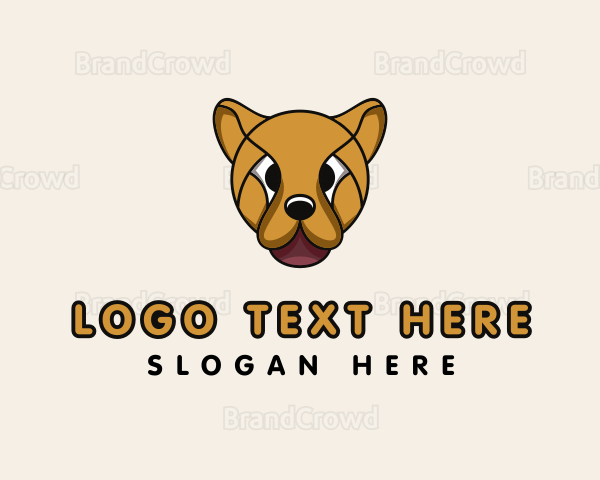 Cute Dog Head Logo