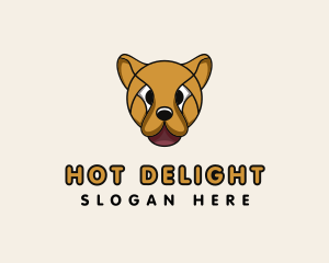 Cute Dog Head logo design