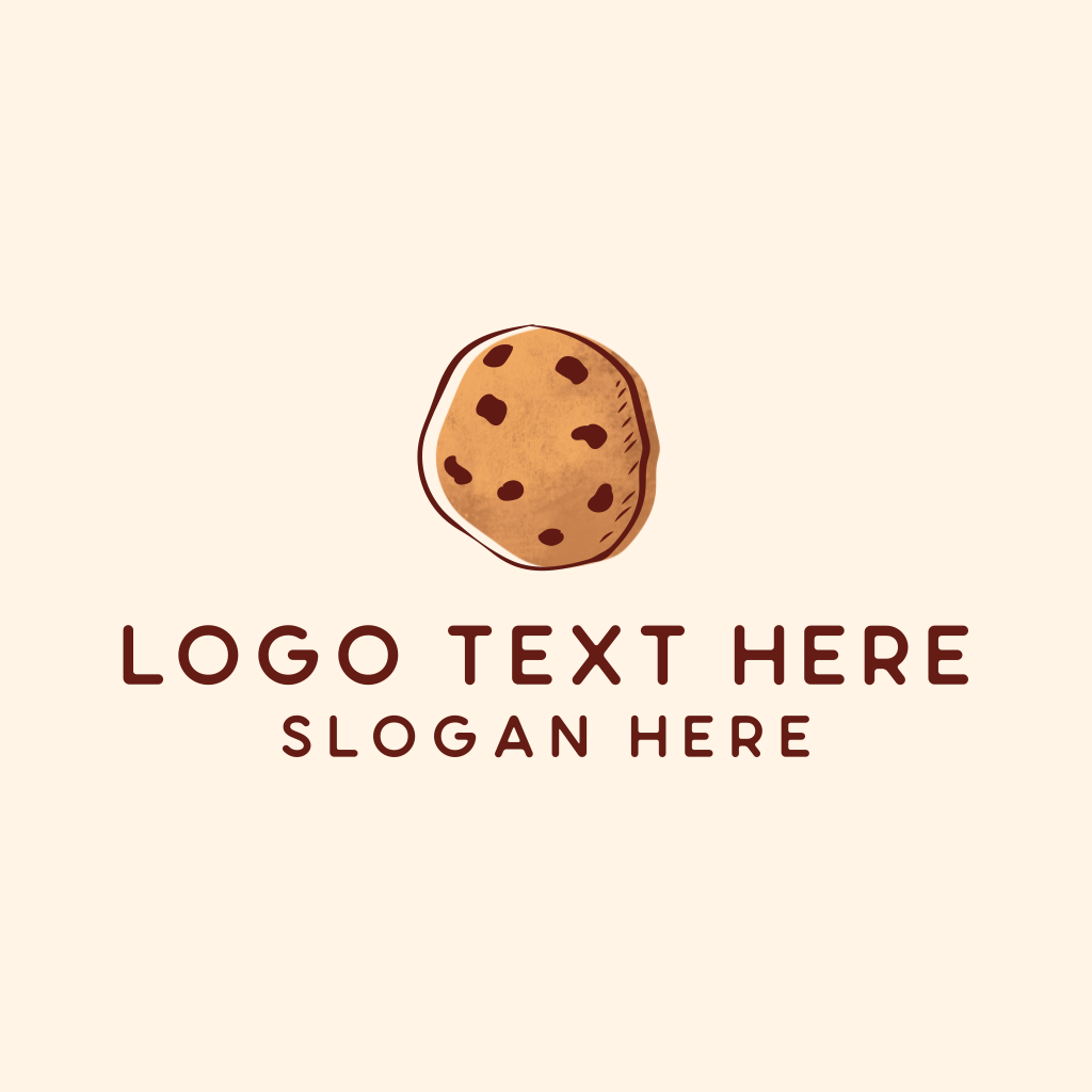 Chocolate Chip Cookie Biscuit Logo | BrandCrowd Logo Maker | BrandCrowd