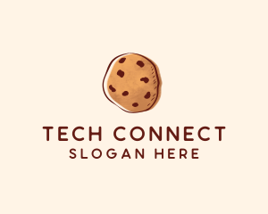 Chocolate Chip Cookie Biscuit Logo