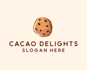 Chocolate Chip Cookie Biscuit logo design