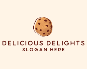 Chocolate Chip Cookie Biscuit logo design