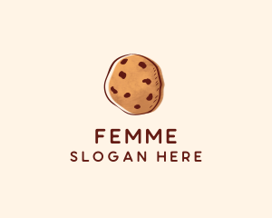 Chocolate Chip Cookie Biscuit logo design