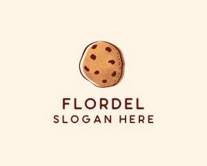 Chocolate Chip Cookie Biscuit logo design