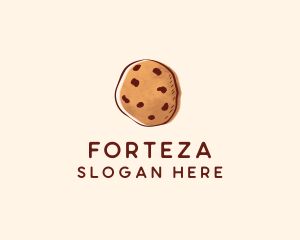 Chocolate Chip Cookie Biscuit logo design