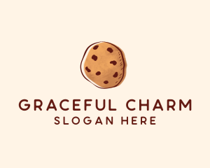 Chocolate Chip Cookie Biscuit logo design