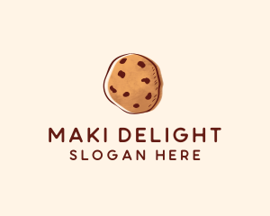 Chocolate Chip Cookie Biscuit logo design