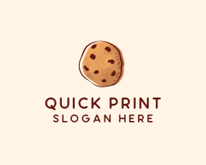 Chocolate Chip Cookie Biscuit logo design