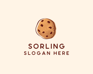 Chocolate Chip Cookie Biscuit logo design