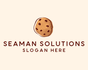 Chocolate Chip Cookie Biscuit logo design