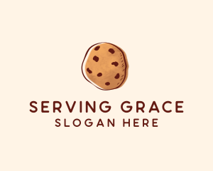 Chocolate Chip Cookie Biscuit logo design