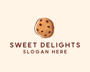 Confectionery - Chocolate Chip Cookie Biscuit logo design