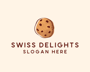 Chocolate Chip Cookie Biscuit logo design