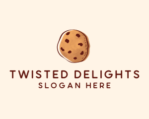 Chocolate Chip Cookie Biscuit logo design