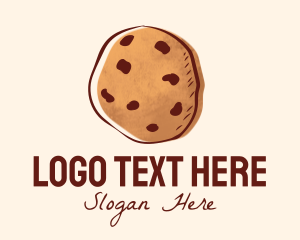 Chocolate Chip Cookie Biscuit Logo
