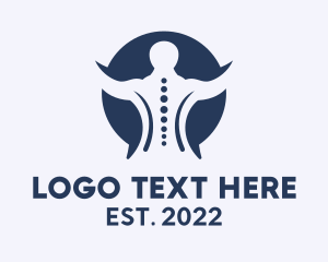 Health Care - Spine Chiropractic Therapy logo design