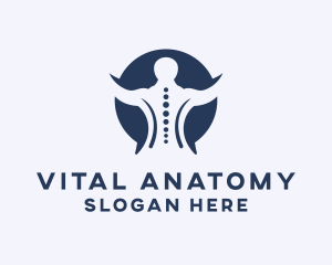 Anatomy - Spine Chiropractic Therapy logo design