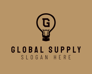 Supply - Incandescent Light Bulb logo design