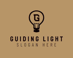 Incandescent Light Bulb logo design