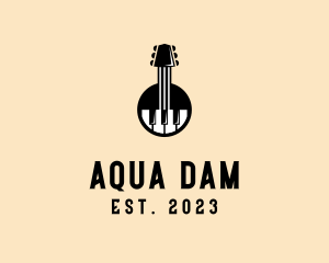 Guitar Piano Band logo design