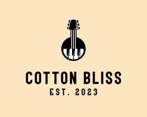 Guitar Piano Band logo design