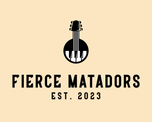 Guitar Piano Band logo design