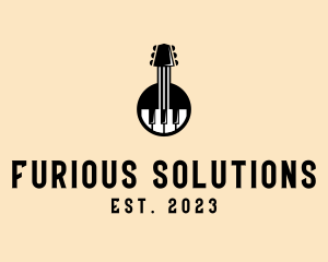 Guitar Piano Band logo design