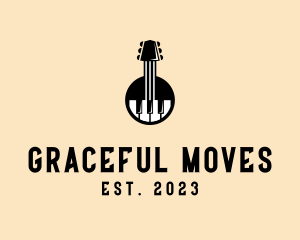 Guitar Piano Band logo design