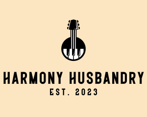 Guitar Piano Band logo design