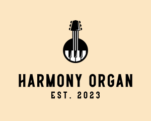 Organ - Guitar Piano Band logo design