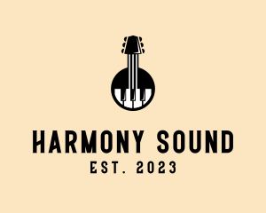 Acoustic - Guitar Piano Band logo design