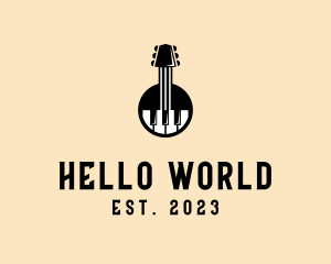 Guitar Piano Band logo design