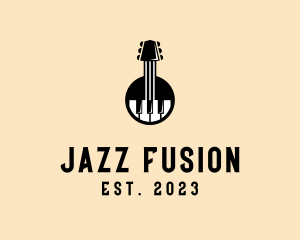 Jazz - Guitar Piano Band logo design