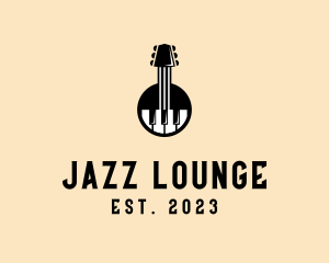 Jazz - Guitar Piano Band logo design