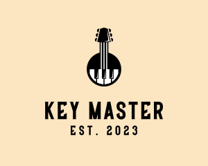 Keys - Guitar Piano Band logo design