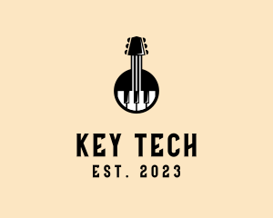 Guitar Piano Band logo design