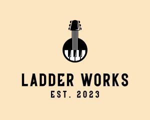 Guitar Piano Band logo design