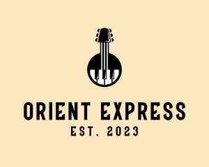 Guitar Piano Band logo design