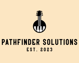 Guitar Piano Band logo design